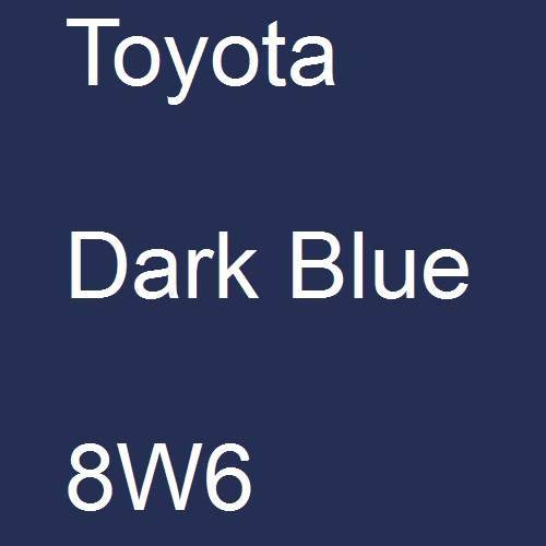 Toyota, Dark Blue, 8W6.